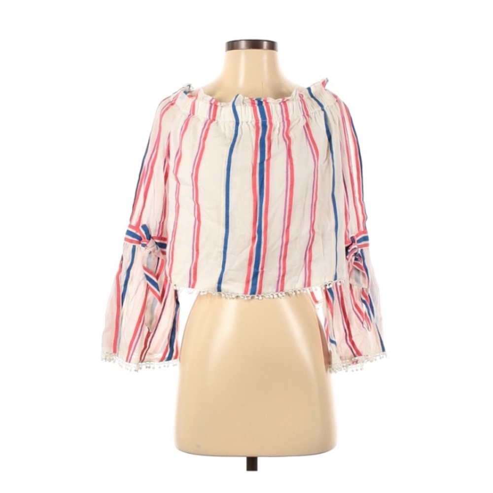 NWT Anthropologie Red Carter Off the Shoulder Top - Picture 3 of 10